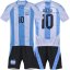 Dres Messi Argentína komplet bielo modrý - Veľkosť: 158