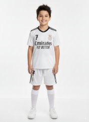 Dres Vinicius Jr. Real Madrid komplet biely