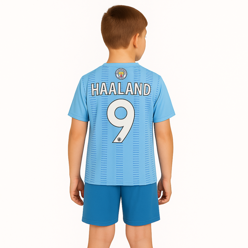 Dres Haaland Manchester City komplet modrý - Veľkosť: 122