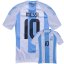 Futbalový dres Messi Argentína tričko bielo modré - Veľkosť: 158