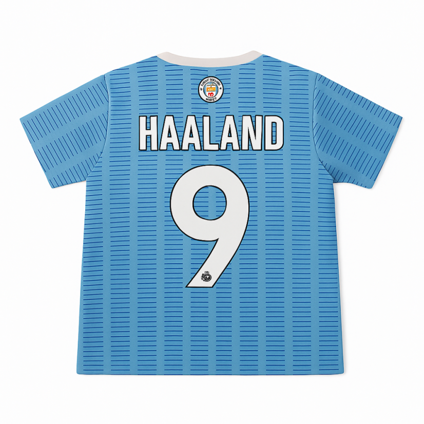 Dres Haaland Manchester City komplet modrý - Veľkosť: 122