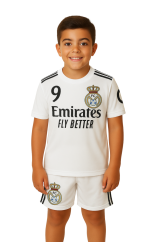 Futbalový dres  MBappé  Real Madrid tričko biele