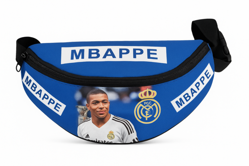 Futbalová ľadvinka Mbappé Real Madrid Futbalová ľadvinka Mbappé Real Madrid
