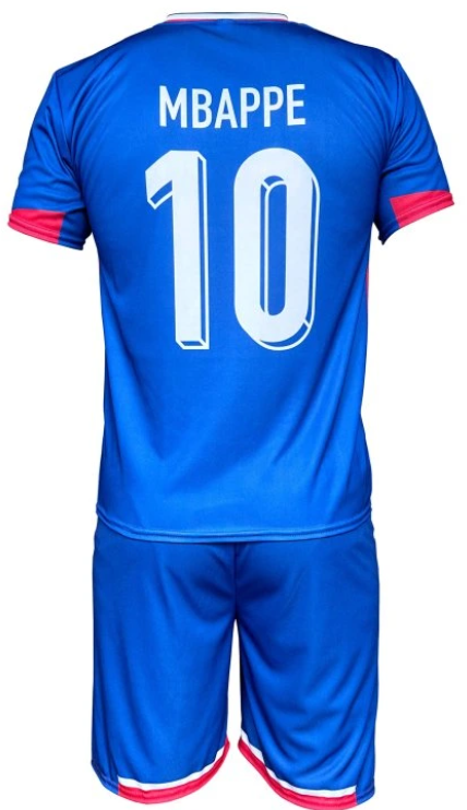 Dres MBappé Francúzsko komplet modrý - Veľkosť: L