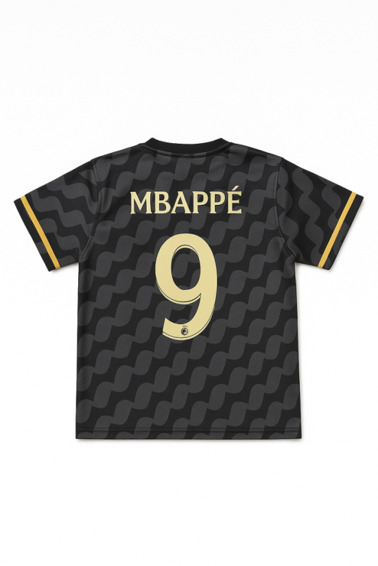 Futbalový dres MBappé Real Madrid tričko čierne - Veľkosť: 122