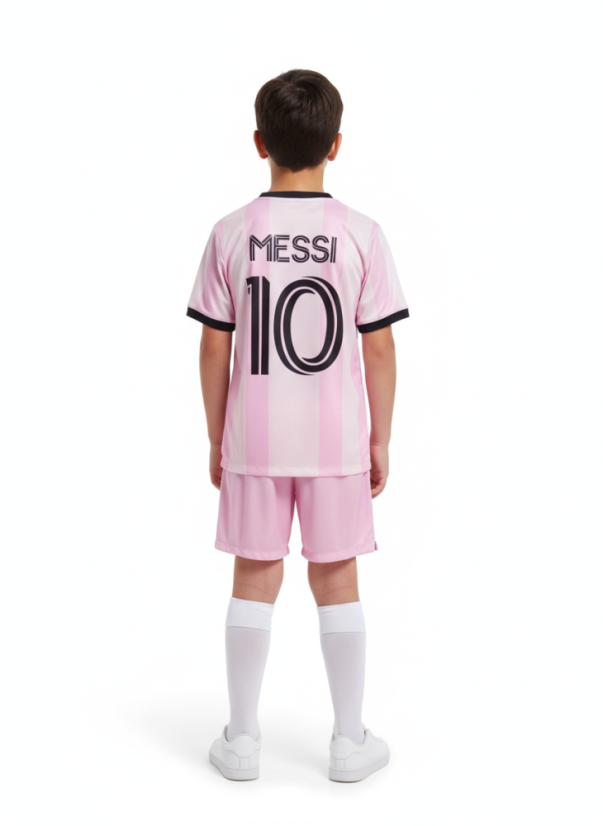 Dres Messi Inter Miami komplet ružový - Veľkosť: 146
