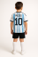 Futbalový dres Messi Argentína tričko bielo modré - Veľkosť: 128