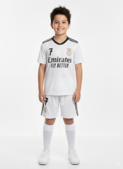 Dres Vinicius Jr. Real Madrid komplet biely