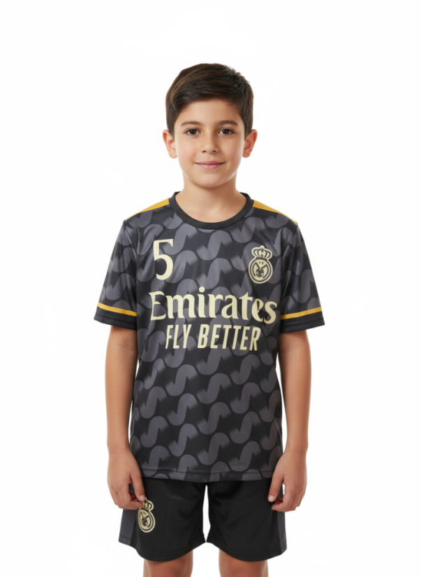 Dres Bellingham Real Madrid komplet čierny - Veľkosť: 122