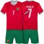 Dres Ronaldo Portugalsko komplet červený