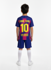Dres Lamine Yamal FC Barcelona komplet modro červený