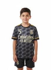 Dres Bellingham Real Madrid komplet čierny