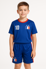 Dres MBappé Francúzsko komplet modrý