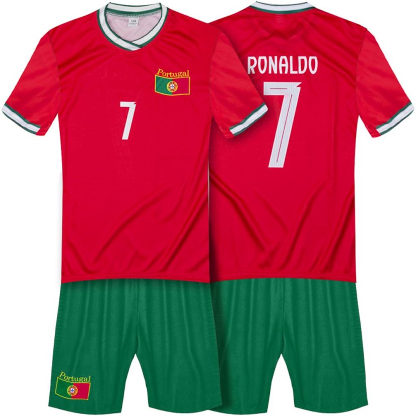 Dres Ronaldo Portugalsko komplet červený